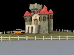 Toon Castle 3D model