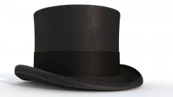 Top hat Black 3D model
