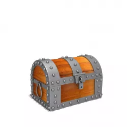 Treasure chest cartoon 3D model