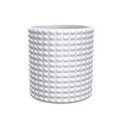 White Geometric Decor Vase 3D model
