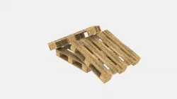 Wooden pallet Low-poly  3D model