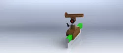 wooden rod holder
