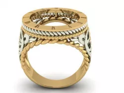 12 Greek Numbers ring 3D print model