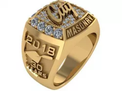 2018 Paul Masonry Ring 3D print model