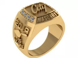 2019 Barbra Masonry Ring  3D print model