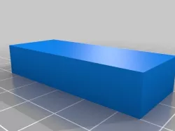 20x50x10 mm - 10 cubic centimetres volume calculation part Free 3D print model