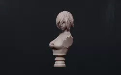 2B - nier automata - 3d print bust 3D print model
