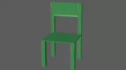 3D Model 1inch Basic Chair 3D print model