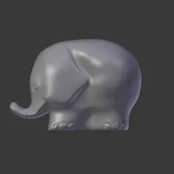 3D Printable Elephant Model 3D print model