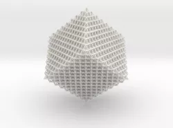 4096 tetrahedron grid  3D print model