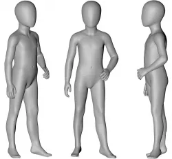 6 year old children mannequin 3d print model 3D print model