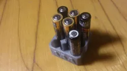 AAA Battery stand Free 3D print model