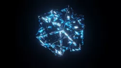 Abstract reflective cubes 3D print model