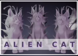 Alien Cat Old 3D print model