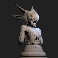 Alien monster 3D print model