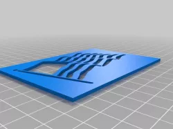American Flag Stencil  3D print model
