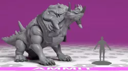 Ammit - 3D Printable Character 3D print model