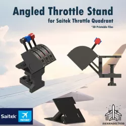 ANGLED THROTTLE STAND FOR SAITEK THROTTLE QUADRANT 3D print model