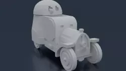Austro-Daimler Panzerautomobil 3D print model