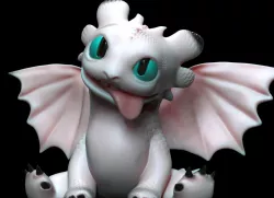 baby toothless 3D print model