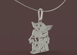baby yoda 3D print model