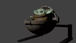 baby Yoda 3D print model