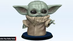 Baby Yoda Funko Pop Force - Chibi Mandalorian Collectible Figure 3D print model