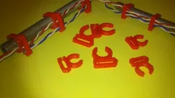 Bar Clamp cable guides Free 3D print model