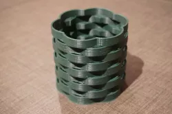 Basket weave vase Free 3D print model