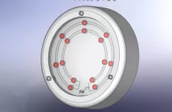 Battery Powered 3M Command Strip or Screw Mounted LED Night L... Free 3D print model