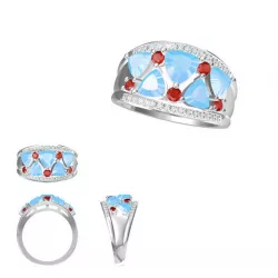 Best color stone rings jewellery 3dm files for sale download 3D print model