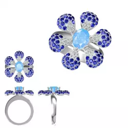 Best color stone rings types of jewelry files 3D print model