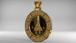 Bill Cipher Zodiac Pendant 3D print model