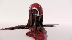 Blood skull 3D print model