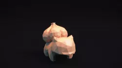 Bulbasaur - Stylized LowPoly Art - 3D print model