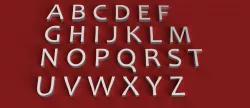 CANDARA  Font uppercase and lowercase 3D Letters STL FILE 3D print model