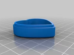 Candy Heart Box base without Logo Free 3D print model