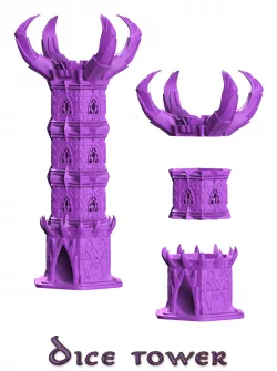 Chaos Dice tower  3D print model