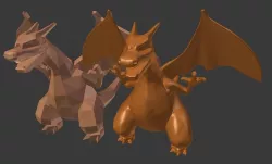 Charizard sculpt Free 3D print model