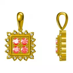 Cheap flower shape pendant 3D print model