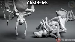 Choldrith - 3D printable Monster 2 Poses 3D print model
