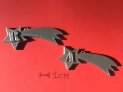 CHRISTMAS COMET 3D letters stl file 3D print model