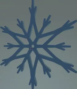 Christmas Snowflake Free 3D print model