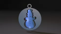 Christmas toy snowman 3D print model