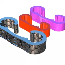 Clip cable storage 3D print model