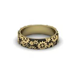 clockwork ring 3D print model
