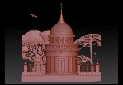 cnc castle building 3D print model