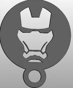 Coffee Stencil -- Marvel - Ironman  Free 3D print model