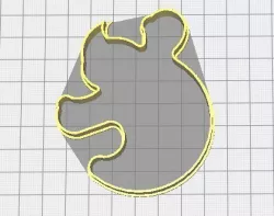 Cookie-cutter ghost 3D print model