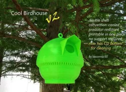 Cool Birdhouse v2 Free 3D print model